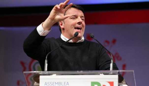 Assemblea amministratori Pd, Renzi: obiettivo 40 per cento dei voti