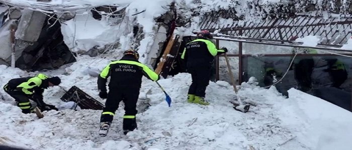 Rigopiano: recuperati altri sei corpi, sale a 16 il bilancio delle vittime