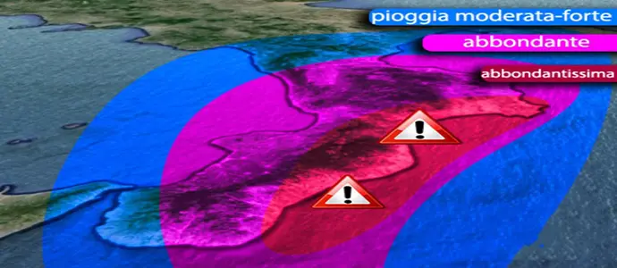 Allerta meteo, bombe d'acqua in Calabria