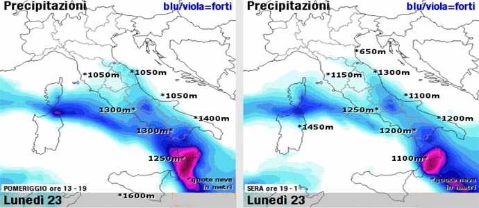 Allerta Meteo: Nubifragi sulla Sicilia e Calabria