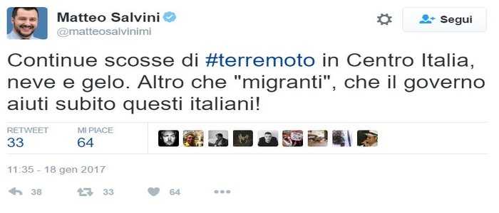 Terremoto Centro-Italia: Gentiloni a Rieti. Lega e M5S si scagliano contro il Governo