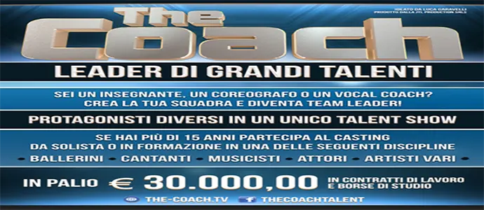 The Coach, ecco come iscriversi al nuovo format.