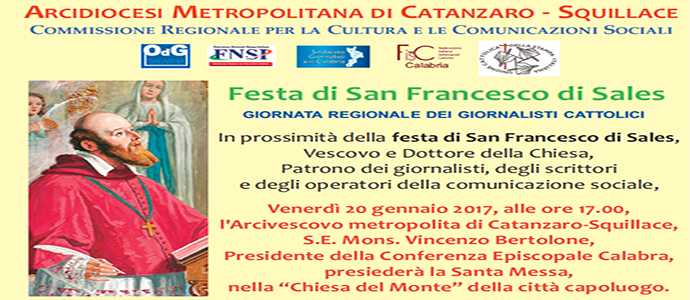 Festa di San Francesco di Sales "Giornata regionale dei giornalisti cattolici"