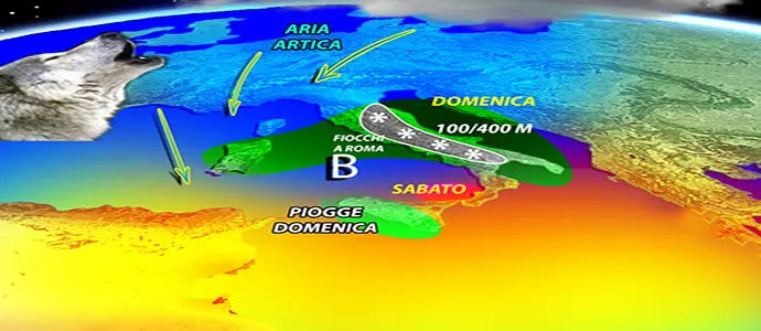 Meteo: Allerta neve e giaccio su Sardegna, Toscana, Lazio, Umbria, Emilia Romagna e Veneto