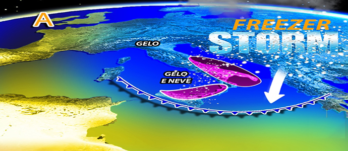 Meteo: Irruzione di gelo artico, neve a quote bassissime, ecco dove regione per regione