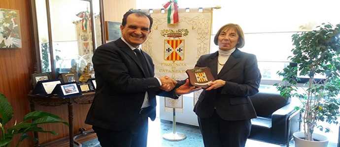 Visita di cortesia del nuovo questore di Catanzaro, Amalia Di Ruocco, al Presidente, Enzo Bruno