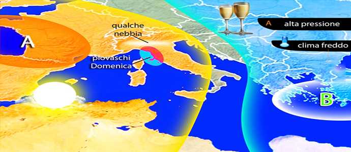 Meteo: Tutto sul weekend di San Silvestro al Nord, Centro, Sud e isole