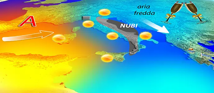 Meteo, San Silvestro, una notte gelida, rischio nebbia al Nord