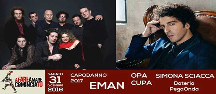 Catanzaro capodanno in piazza prefettura con Eman e Opa Cupa