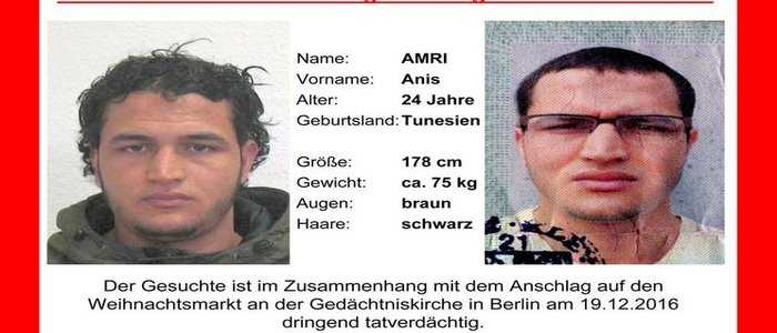 Attentato a Berlino: tunisino di 40 anni un possibile complice