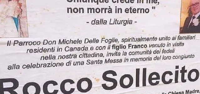 Bari, il prete invita la comunità alla messa in onore del presunto boss canadese