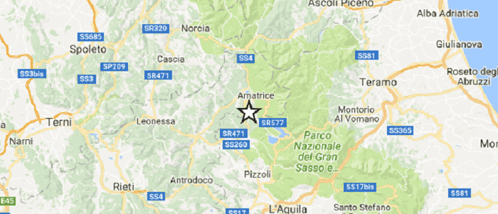 Terremoto 3.2 vicino Amatrice. Nel Centro Italia 10 scosse nella notte