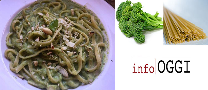 Linguine con crema di broccoli