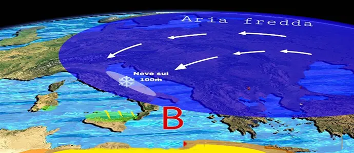 Meteo: L'aria gelida artica sta dilagando su tutta Italia, ma i prossimi giorni sono sconcertanti