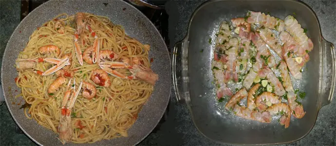 Linguine agli scampi