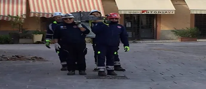 Angeli della Sila di Pentone partono per intervento a supporto dei VV.FF. e del MIBACT Norcia