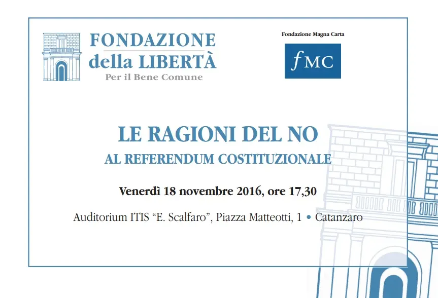 Referendum, a Catanzaro un incontro con Matteoli e Quagliariello