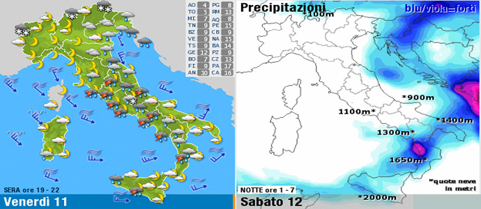 Allerta Meteo: Temporali e venti forti da Toscana a Sicilia