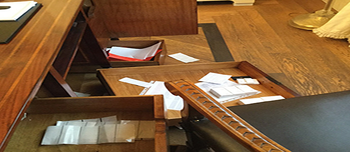 Atti vandalici nei locali della sede della Lega Pro