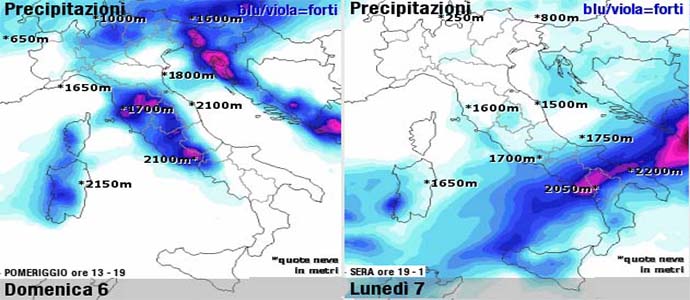 Allerta Meteo, su Toscana, Umbria e Lazio, poi freddo