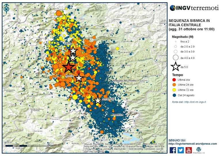 Terremoto, altra forte scossa di magnitudo 4.8 nel Maceratese