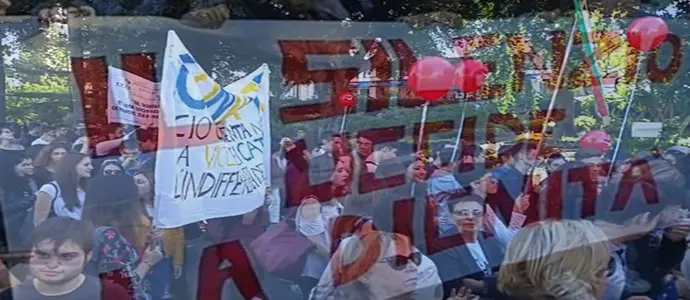 Intervento del Presidente Mario Oliverio alla manifestazione contro la violenza sulle donne