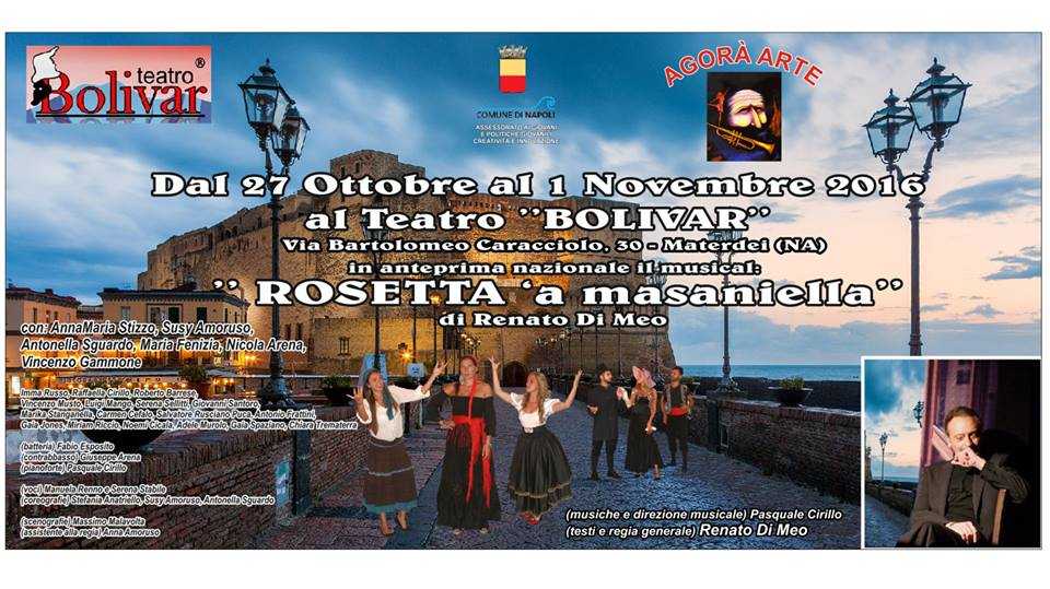 La cultura napoletana alla ribalta con il musical "Rosetta 'a masaniella"