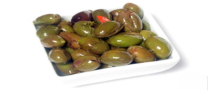 Olive schiacciate
