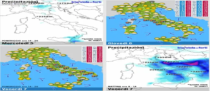 Meteo: Venti di Bora, fresco e piogge in arrivo!