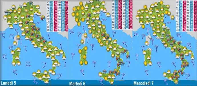 Allerta Meteo: Ecco Morgana, in arrivo sciame temporalesco