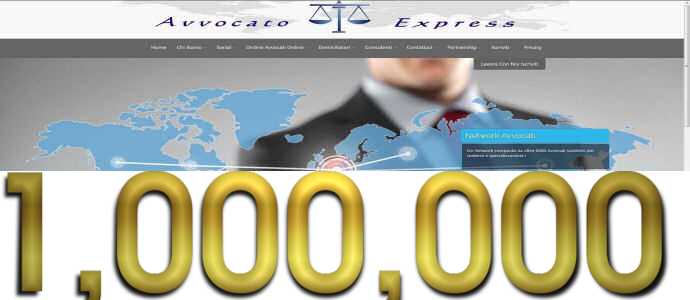 Avvocato Express: superato il milione di pagine visitate