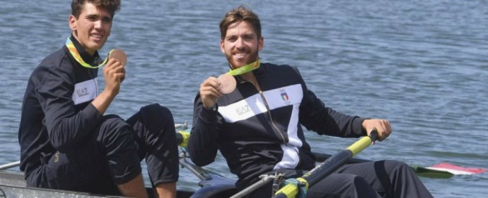 Rio 2016, canottaggio, l'Italia è bronzo nel due senza maschile