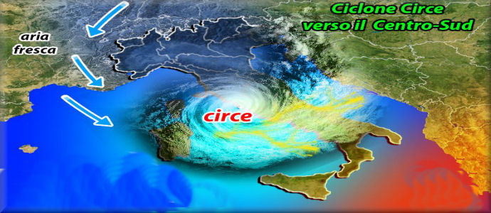 Meteo: Circe al Centro-Sud, allerta maltempo! Colpisce a suon di temporali