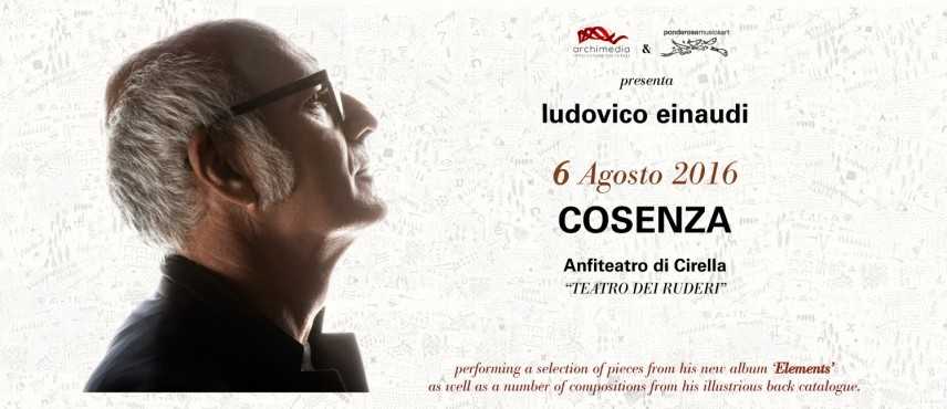 Ludovico Einaudi il 6 Agosto a Cosenza, unica data in Calabria