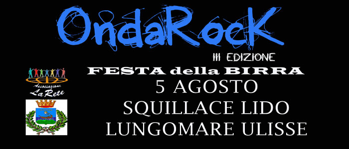 Sta per alzarsi il sipario sulla 3° edizione di ONDAROCK