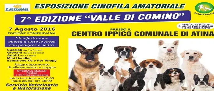 Esposizione cinofila amatoriale settima edizione "Valle di Comino"