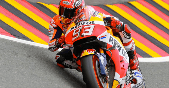 MotoGP, pole di Marquez in Germania, terzo Rossi