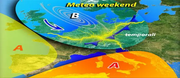 Meteo: Caldo Africano nel fine settimana al Centro-Sud fino a 35°, temporali al Nord