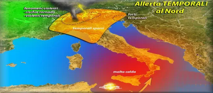 Meteo: Summer Storm con temporali impetuosi al Nord, il Sud è investito da Scipio, caldo bollente