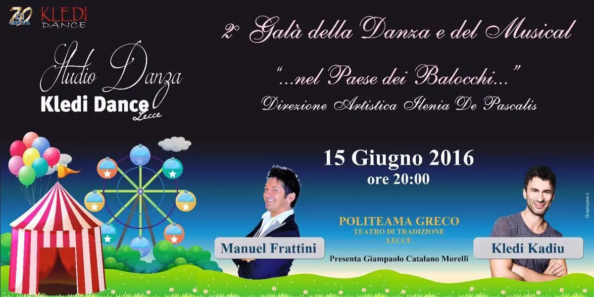 2° Galà della Danza e del Musical al Politeama Greco di Lecce