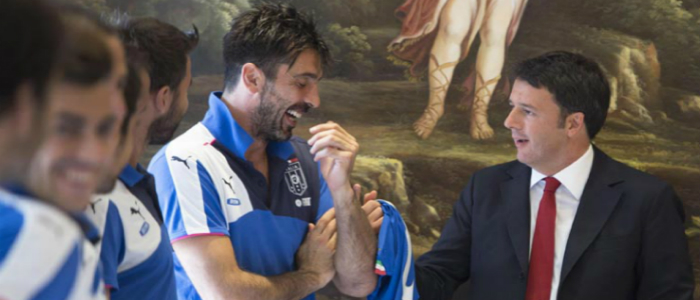 Nazionale, Renzi fa visita agli azzurri