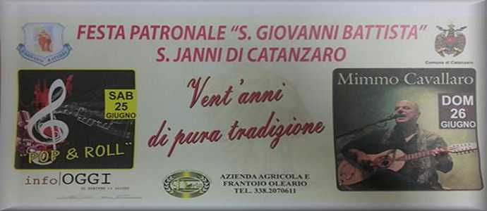 Mimmo Cavallaro, Pop&Roll e le Giostre di Marsico alla festa di San Giovanni a Santo Janni 2016