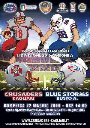 Crusaders Cagliari: big match domenica pomeriggio a Monte Claro