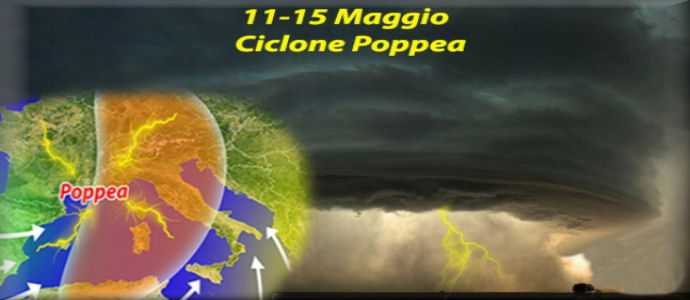 Meteo: Allerta temporali e grandine, in arrivo il  ciclone Poppea! su Sardegna,Toscana e centro
