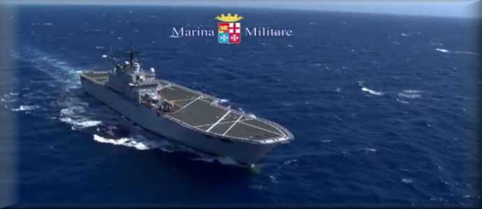 Marina militare: avviate le operazioni per il recupero del peschereccio inabissato il 18 aprile 2015
