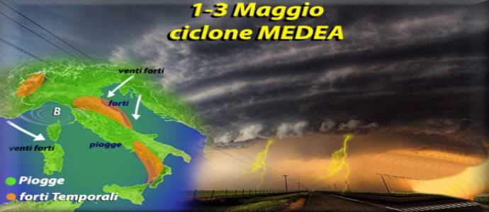 Meteo: Allerta ciclone Medea su Sardegna, Piemonte e Lombardia, poi Centro e al Sud