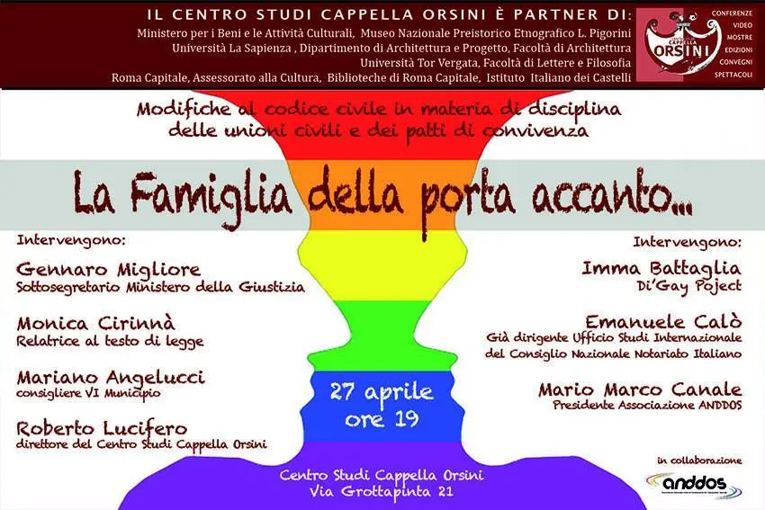 Roma, convegno "La Famiglia della porta accanto"