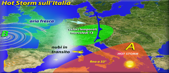 Meteo: Ecco Hot Storm fiammata africano sull'Italia, fino a 33° al Sud