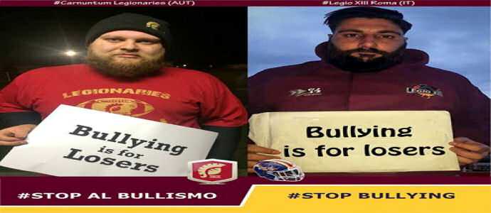 Il Coni concede il patrocinio alla Legio XIII Roma per campagna contro il bullismo: "stop Bullying"