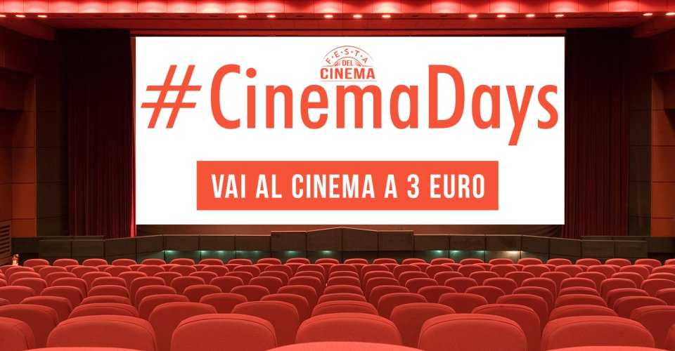 Torna il "CinemaDays": biglietti a soli 3 euro